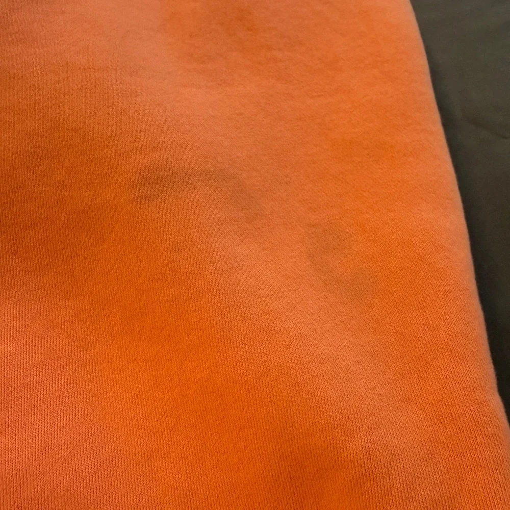 Comfrt Zip‎ Up Hoodie Unisex Medium Orange Streetwear Utility Fleece Jacket